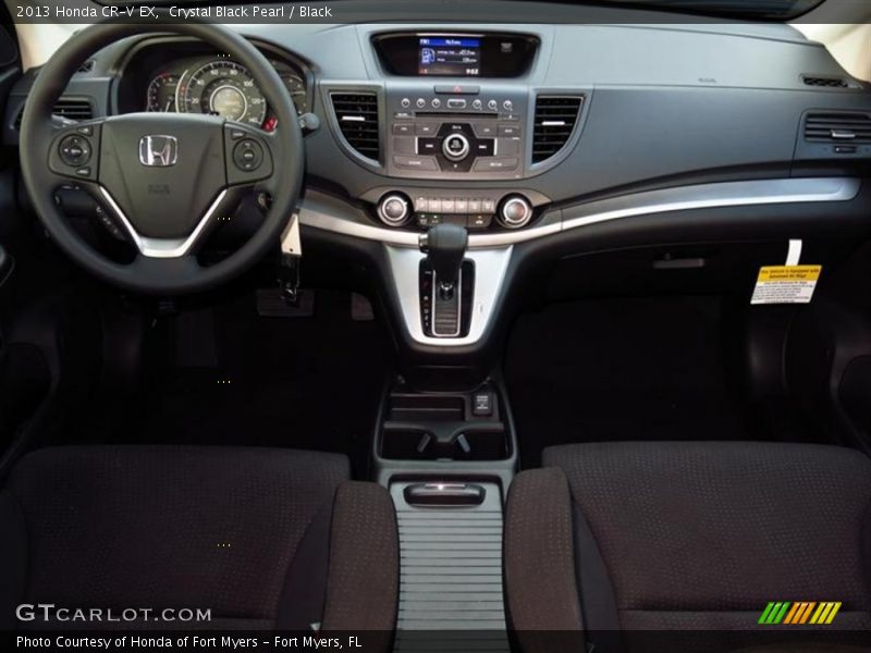 Crystal Black Pearl / Black 2013 Honda CR-V EX