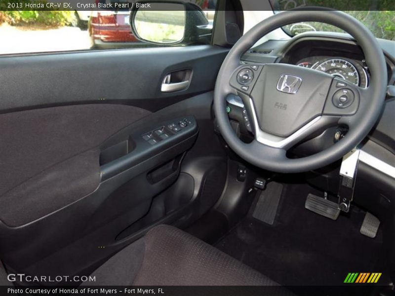 Crystal Black Pearl / Black 2013 Honda CR-V EX