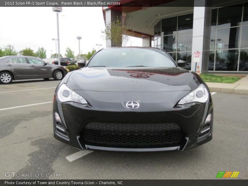 Raven Black / Black/Red Accents 2013 Scion FR-S Sport Coupe