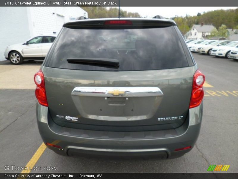 Steel Green Metallic / Jet Black 2013 Chevrolet Equinox LT AWD