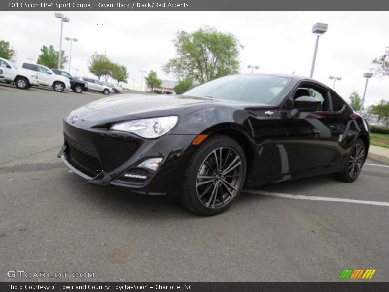 Raven Black / Black/Red Accents 2013 Scion FR-S Sport Coupe