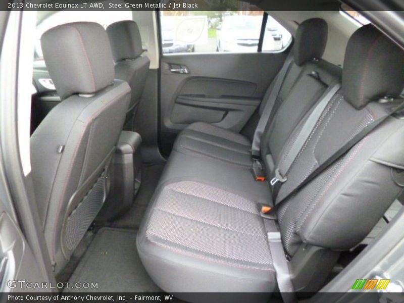 Steel Green Metallic / Jet Black 2013 Chevrolet Equinox LT AWD