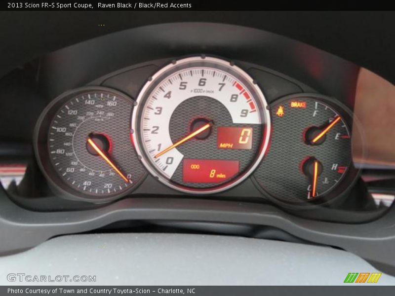 Raven Black / Black/Red Accents 2013 Scion FR-S Sport Coupe
