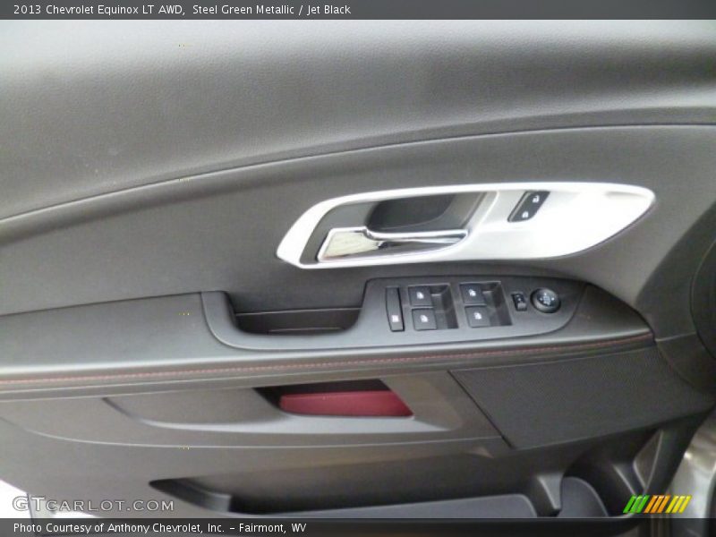 Steel Green Metallic / Jet Black 2013 Chevrolet Equinox LT AWD