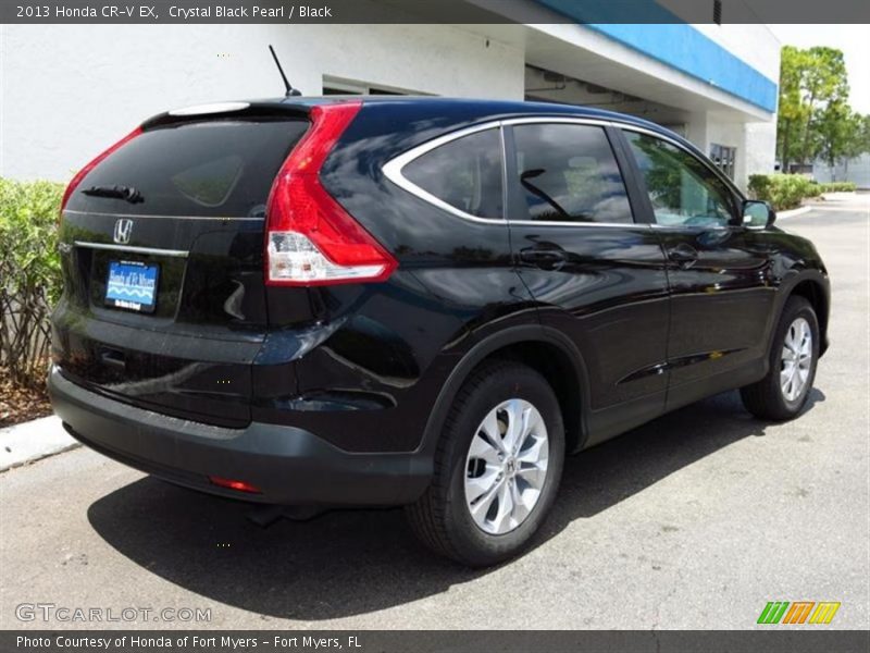 Crystal Black Pearl / Black 2013 Honda CR-V EX