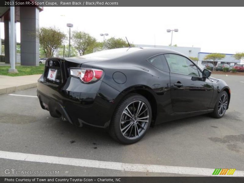 Raven Black / Black/Red Accents 2013 Scion FR-S Sport Coupe