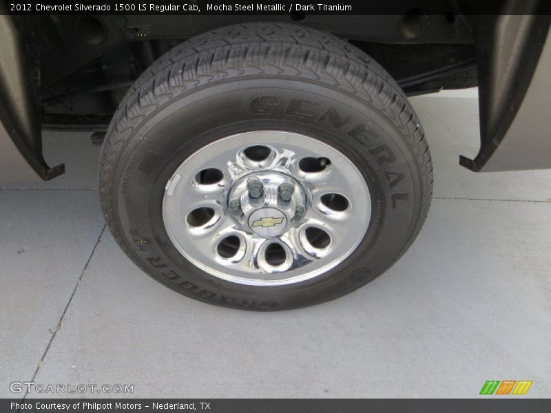 Mocha Steel Metallic / Dark Titanium 2012 Chevrolet Silverado 1500 LS Regular Cab