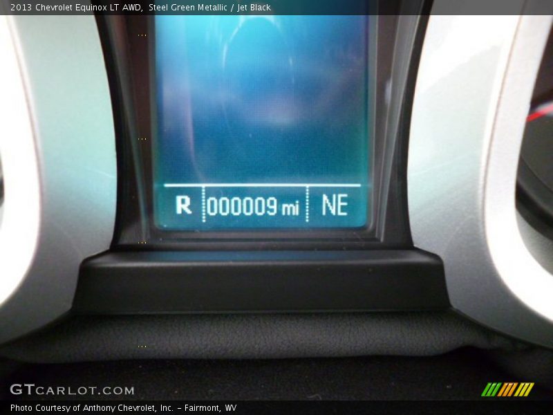 Steel Green Metallic / Jet Black 2013 Chevrolet Equinox LT AWD