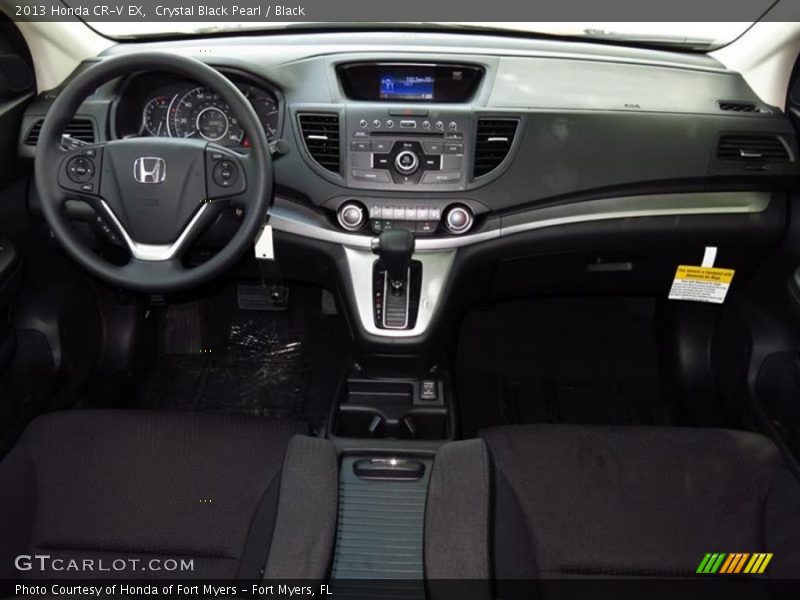 Crystal Black Pearl / Black 2013 Honda CR-V EX