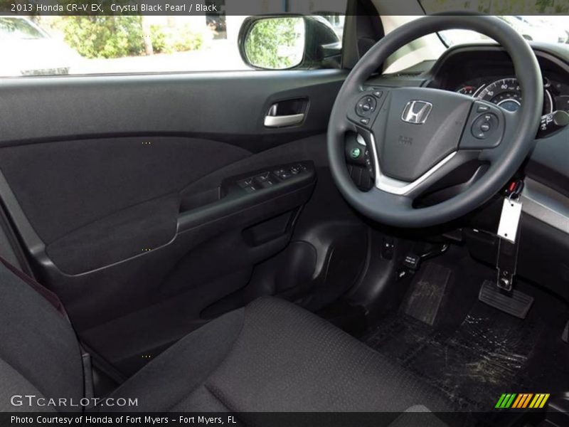 Crystal Black Pearl / Black 2013 Honda CR-V EX