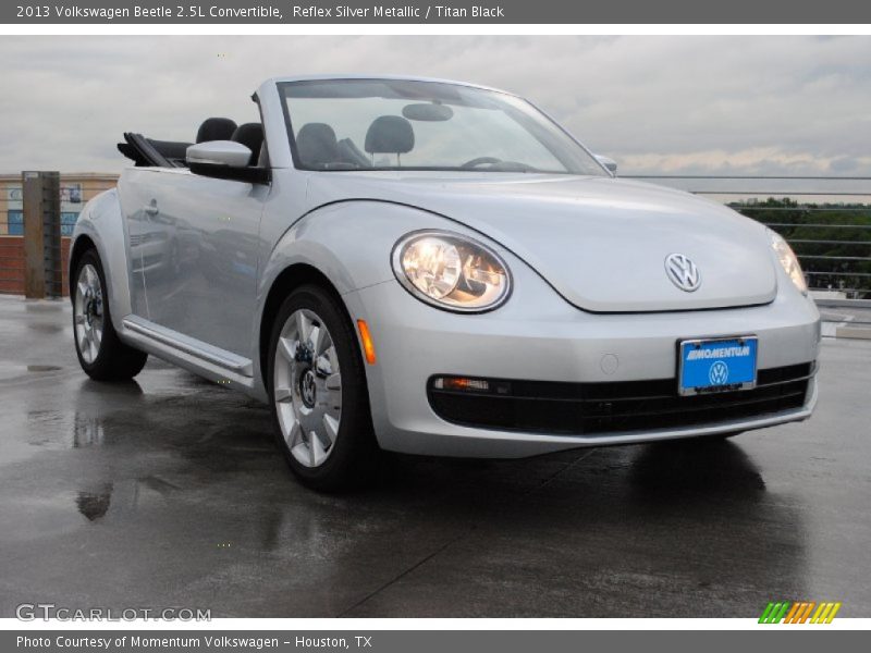 Reflex Silver Metallic / Titan Black 2013 Volkswagen Beetle 2.5L Convertible