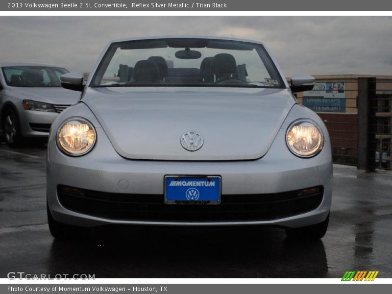 Reflex Silver Metallic / Titan Black 2013 Volkswagen Beetle 2.5L Convertible