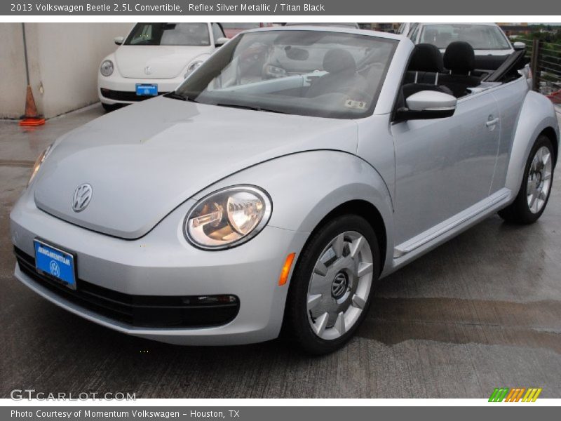 Reflex Silver Metallic / Titan Black 2013 Volkswagen Beetle 2.5L Convertible