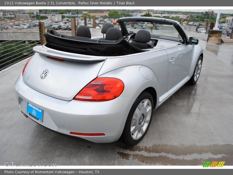 Reflex Silver Metallic / Titan Black 2013 Volkswagen Beetle 2.5L Convertible