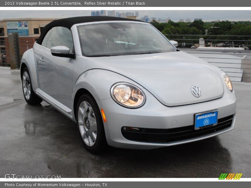 Reflex Silver Metallic / Titan Black 2013 Volkswagen Beetle 2.5L Convertible