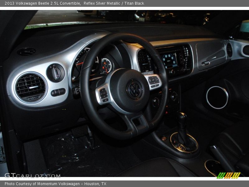 Reflex Silver Metallic / Titan Black 2013 Volkswagen Beetle 2.5L Convertible