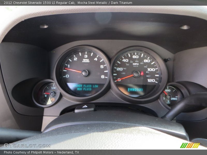 Mocha Steel Metallic / Dark Titanium 2012 Chevrolet Silverado 1500 LS Regular Cab