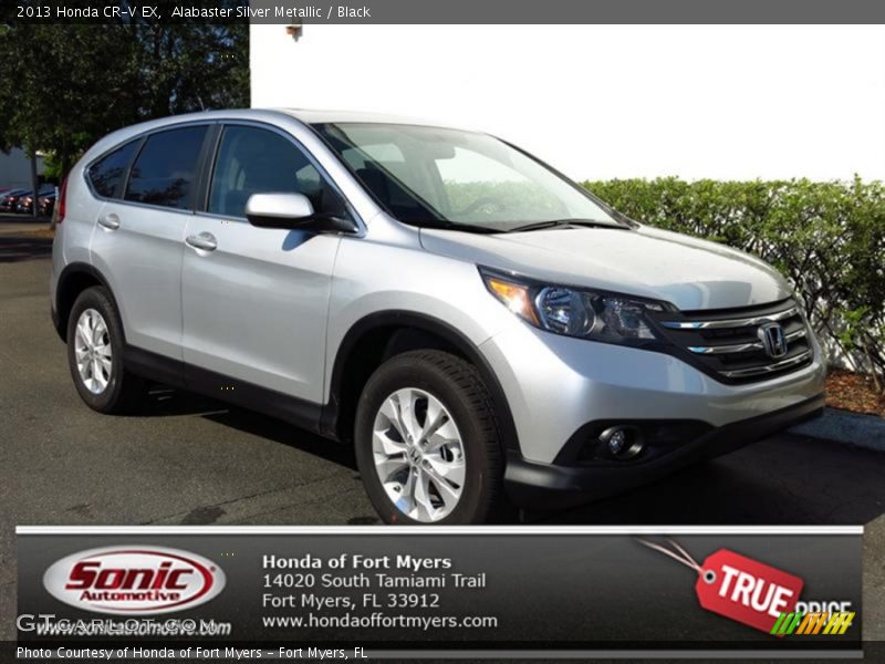 Alabaster Silver Metallic / Black 2013 Honda CR-V EX