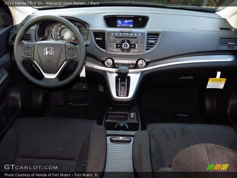 Alabaster Silver Metallic / Black 2013 Honda CR-V EX