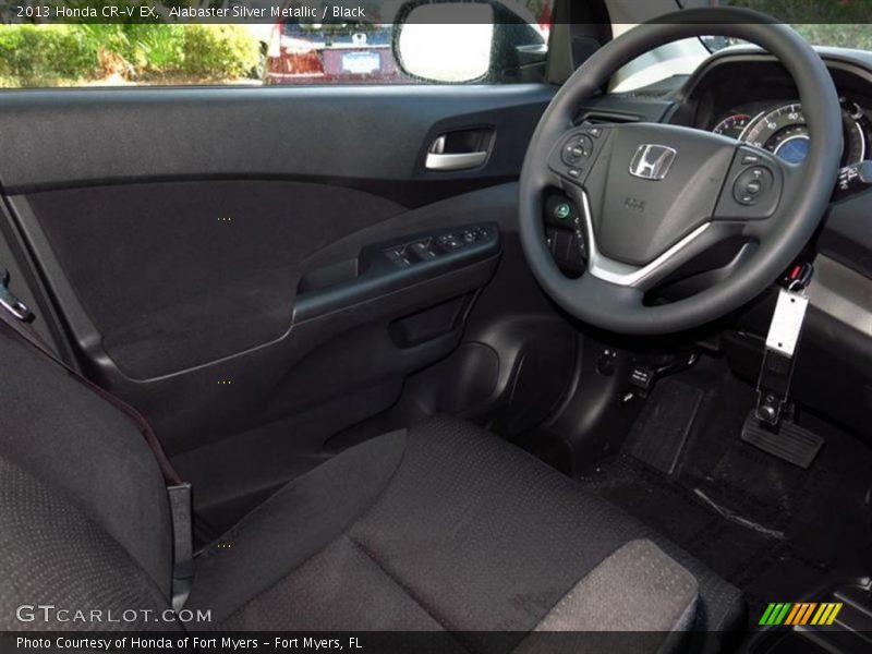 Alabaster Silver Metallic / Black 2013 Honda CR-V EX