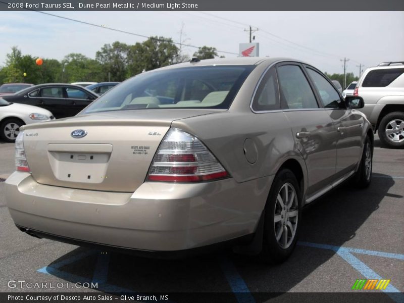 Dune Pearl Metallic / Medium Light Stone 2008 Ford Taurus SEL