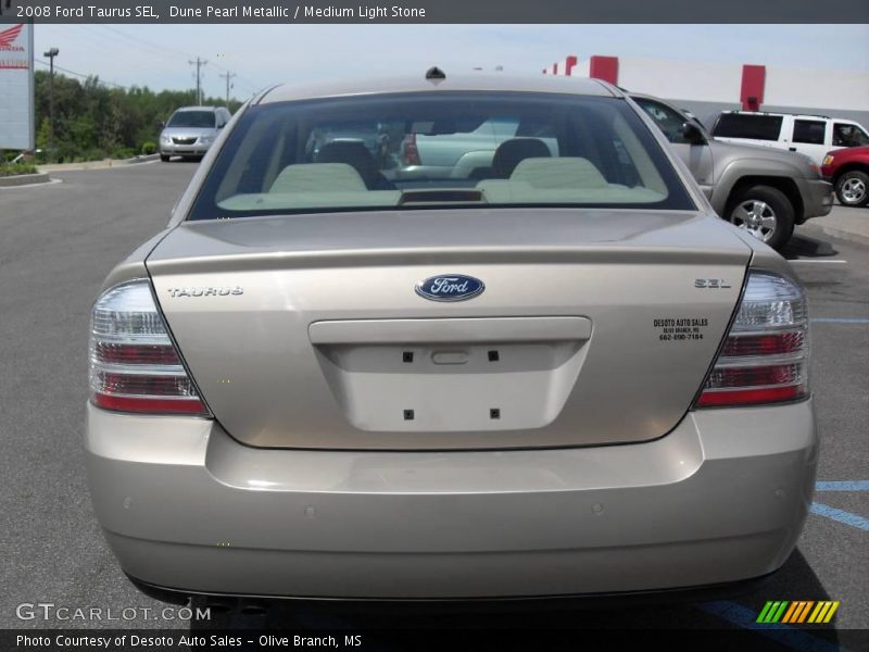 Dune Pearl Metallic / Medium Light Stone 2008 Ford Taurus SEL