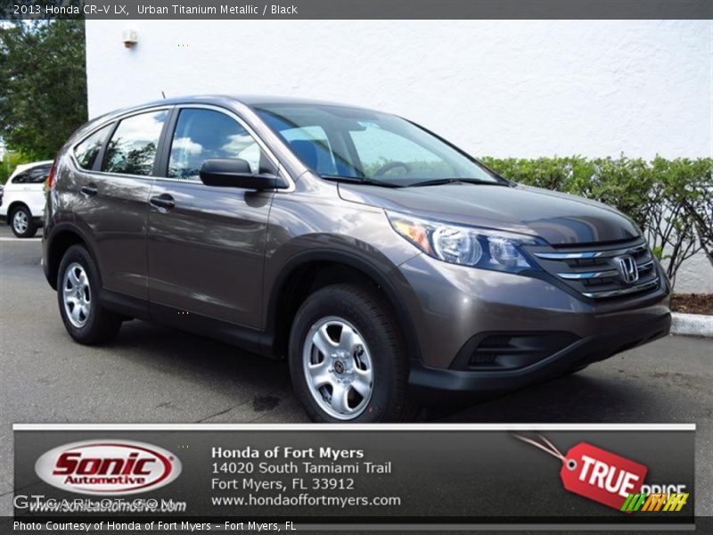 Urban Titanium Metallic / Black 2013 Honda CR-V LX