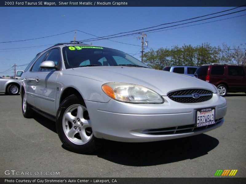 Silver Frost Metallic / Medium Graphite 2003 Ford Taurus SE Wagon