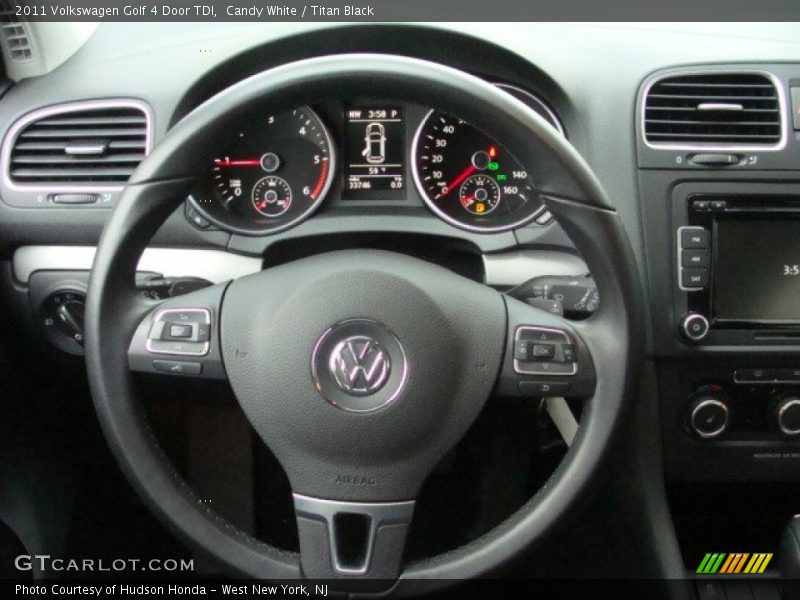 Candy White / Titan Black 2011 Volkswagen Golf 4 Door TDI