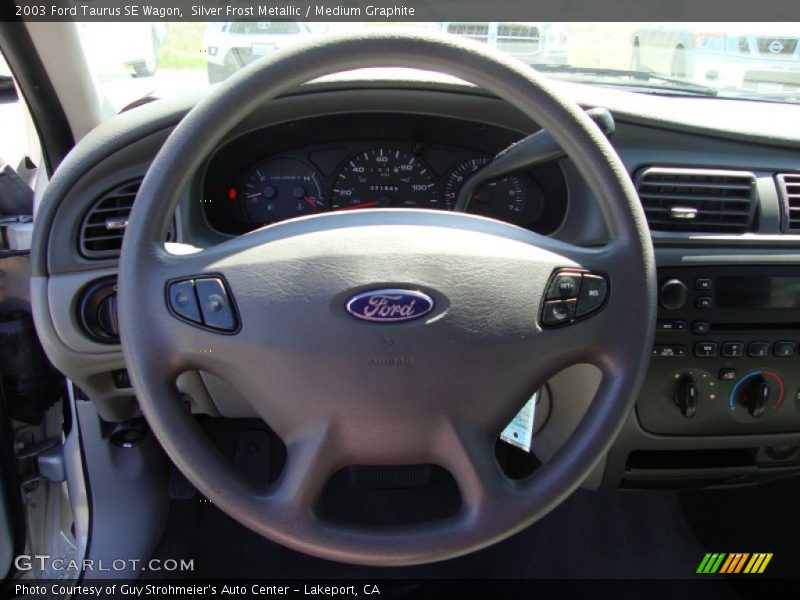 Silver Frost Metallic / Medium Graphite 2003 Ford Taurus SE Wagon
