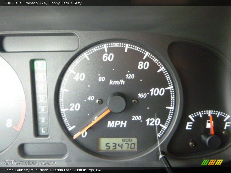 Ebony Black / Gray 2002 Isuzu Rodeo S 4x4