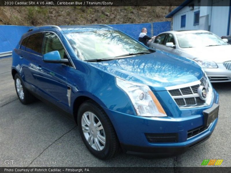 Caribbean Blue / Titanium/Ebony 2010 Cadillac SRX 4 V6 AWD