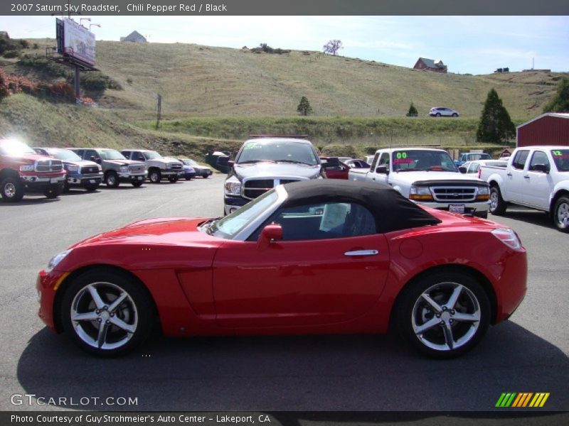 Chili Pepper Red / Black 2007 Saturn Sky Roadster