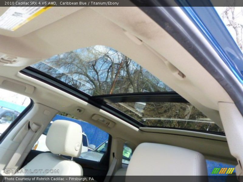 Caribbean Blue / Titanium/Ebony 2010 Cadillac SRX 4 V6 AWD