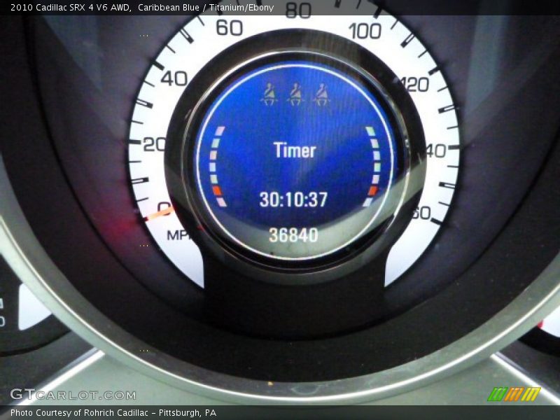 Caribbean Blue / Titanium/Ebony 2010 Cadillac SRX 4 V6 AWD