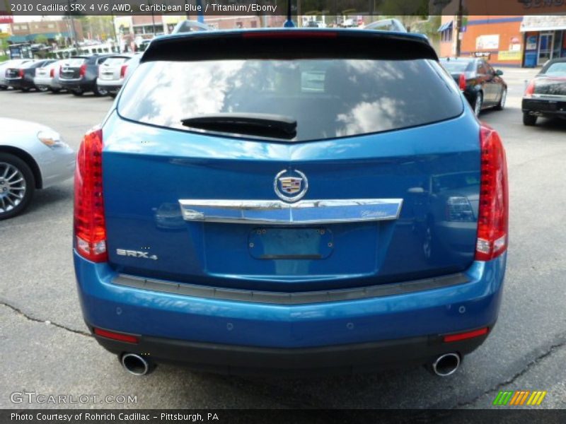 Caribbean Blue / Titanium/Ebony 2010 Cadillac SRX 4 V6 AWD