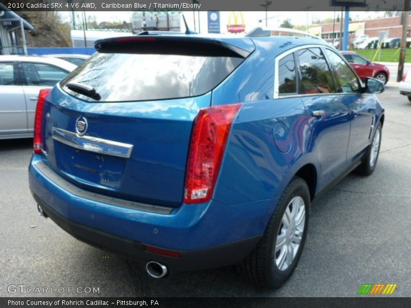 Caribbean Blue / Titanium/Ebony 2010 Cadillac SRX 4 V6 AWD
