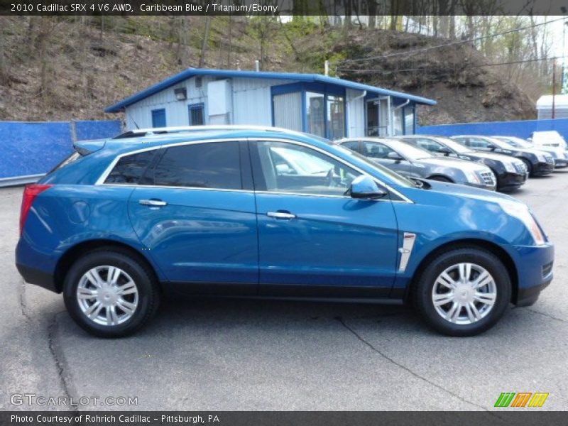 Caribbean Blue / Titanium/Ebony 2010 Cadillac SRX 4 V6 AWD
