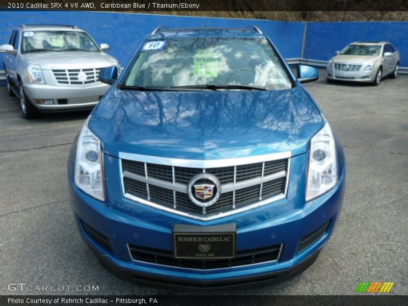 Caribbean Blue / Titanium/Ebony 2010 Cadillac SRX 4 V6 AWD