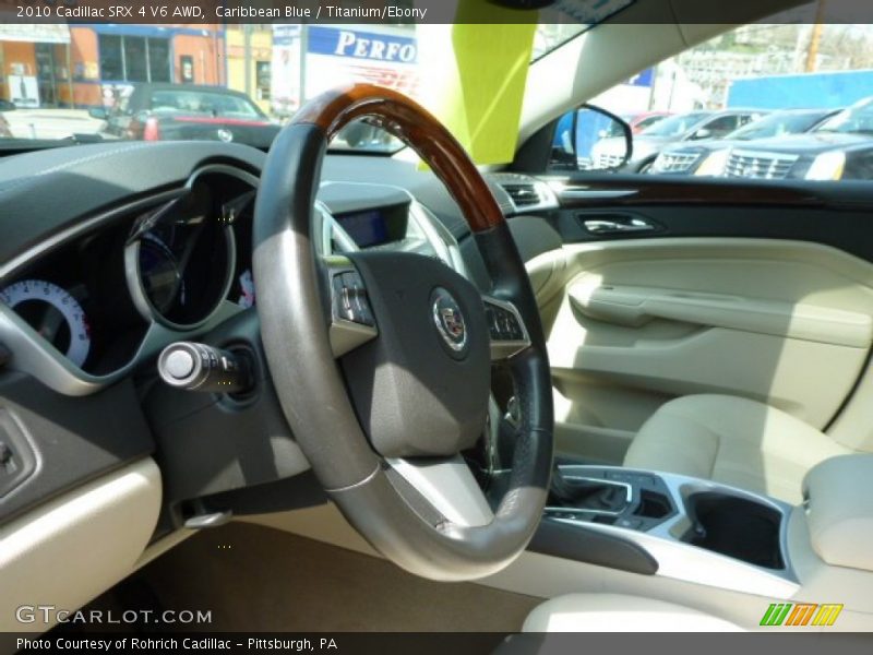 Caribbean Blue / Titanium/Ebony 2010 Cadillac SRX 4 V6 AWD