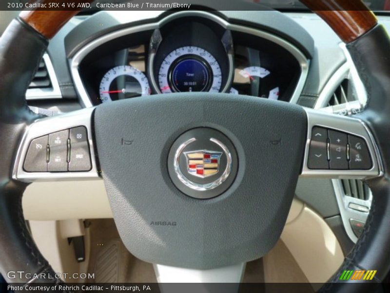 Caribbean Blue / Titanium/Ebony 2010 Cadillac SRX 4 V6 AWD