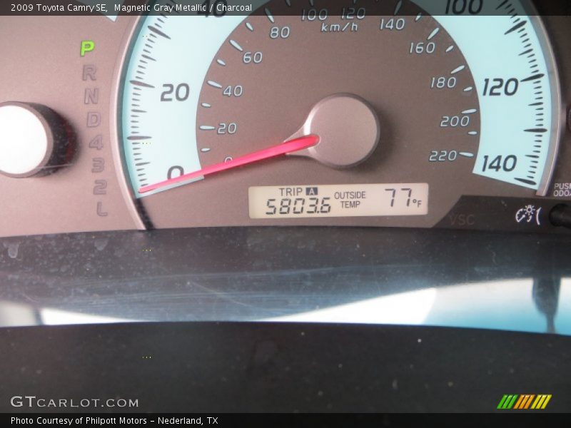 Magnetic Gray Metallic / Charcoal 2009 Toyota Camry SE