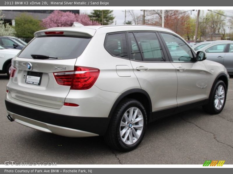 Mineral Silver Metallic / Sand Beige 2013 BMW X3 xDrive 28i