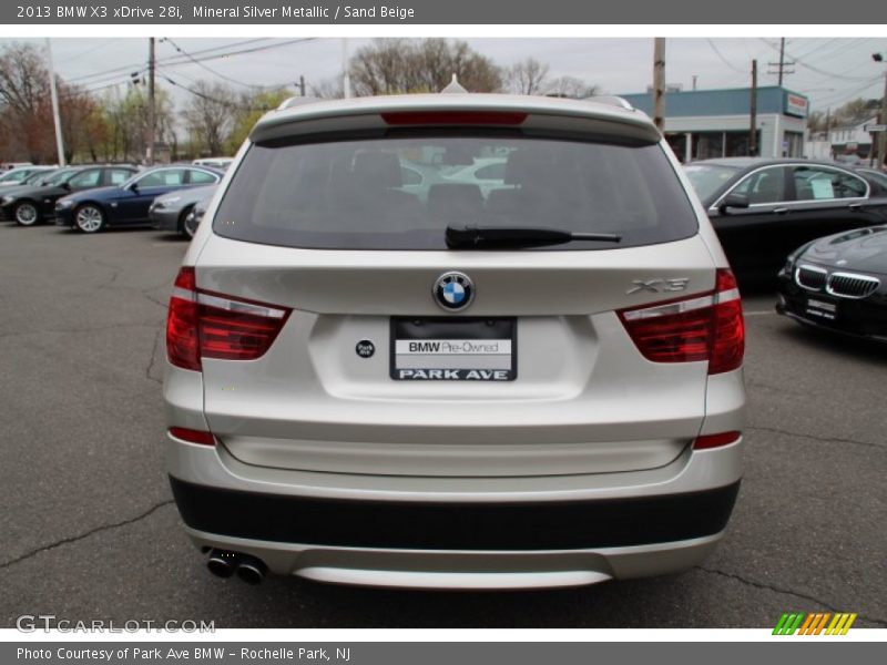 Mineral Silver Metallic / Sand Beige 2013 BMW X3 xDrive 28i