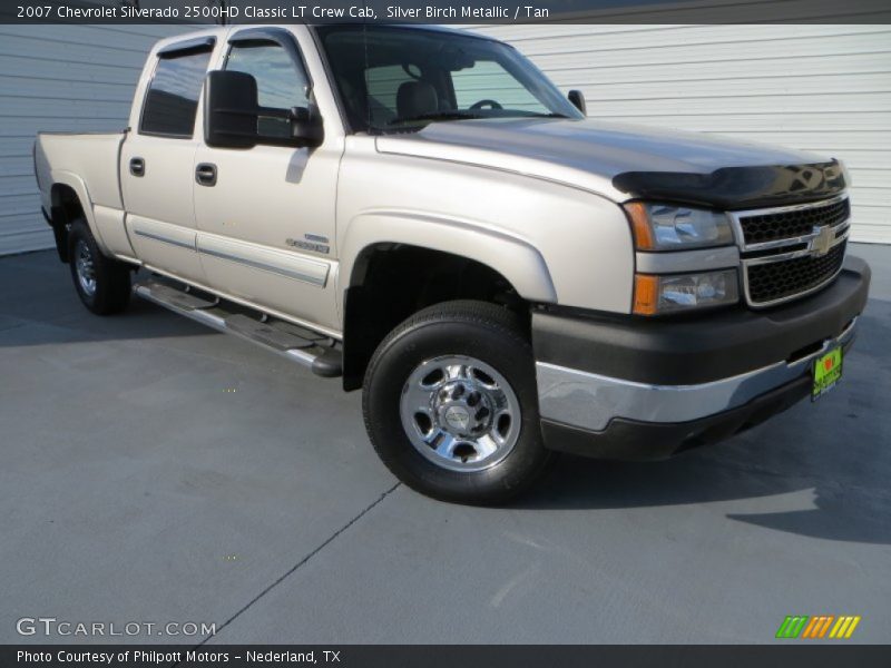 Silver Birch Metallic / Tan 2007 Chevrolet Silverado 2500HD Classic LT Crew Cab