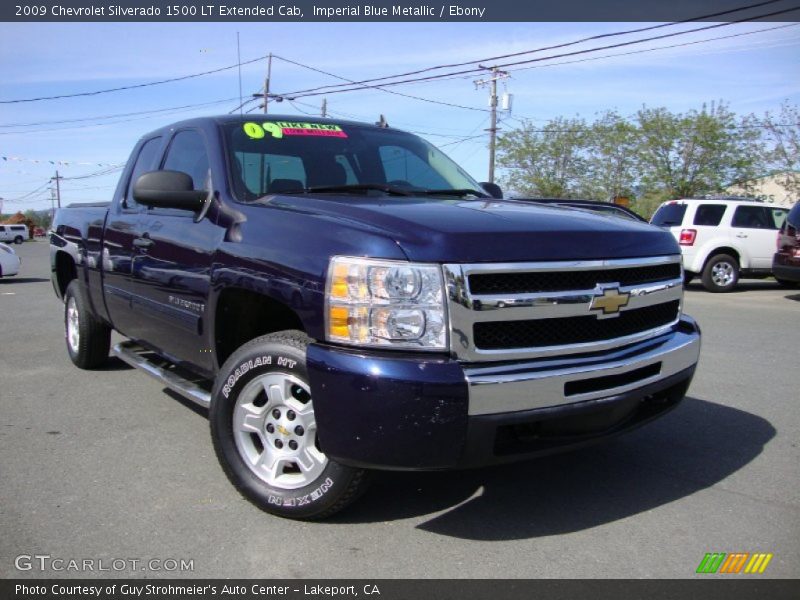 Imperial Blue Metallic / Ebony 2009 Chevrolet Silverado 1500 LT Extended Cab
