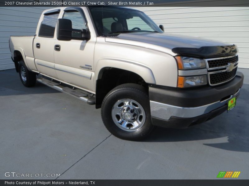 Silver Birch Metallic / Tan 2007 Chevrolet Silverado 2500HD Classic LT Crew Cab