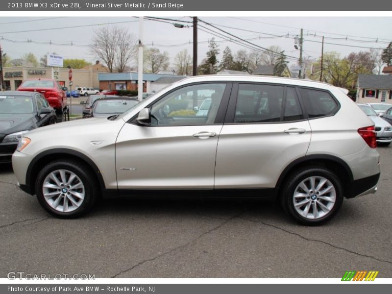 Mineral Silver Metallic / Sand Beige 2013 BMW X3 xDrive 28i