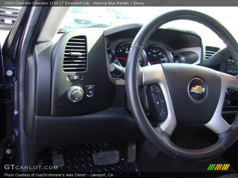 Imperial Blue Metallic / Ebony 2009 Chevrolet Silverado 1500 LT Extended Cab
