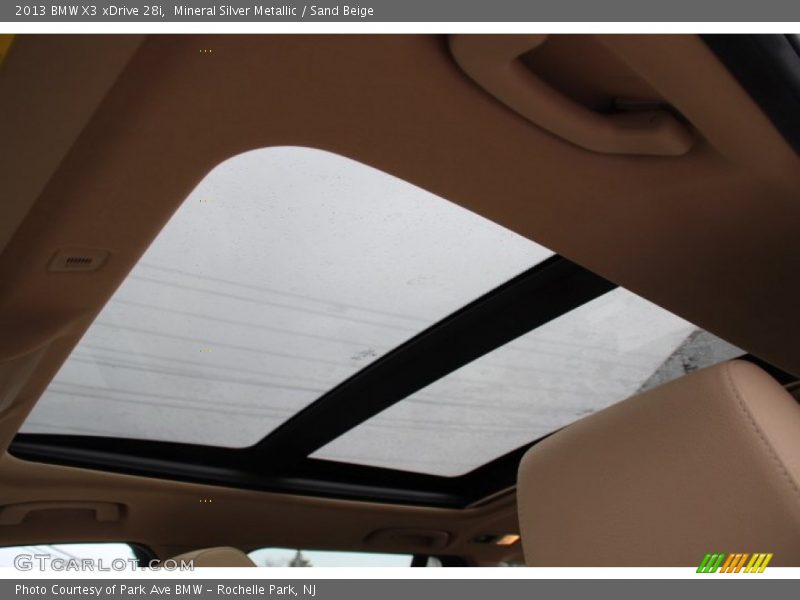 Sunroof of 2013 X3 xDrive 28i